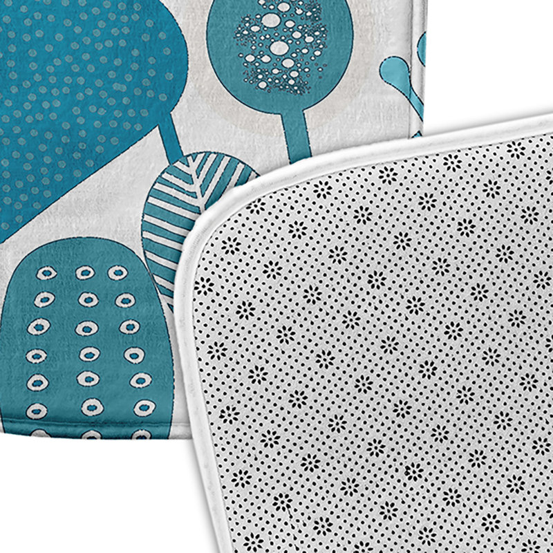 Tapis de bain Botanical Blooms, Bleu, L 21 po x L 34 po