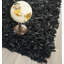 Godsey Hand-Knotted Leather Black Area Rug-955034879