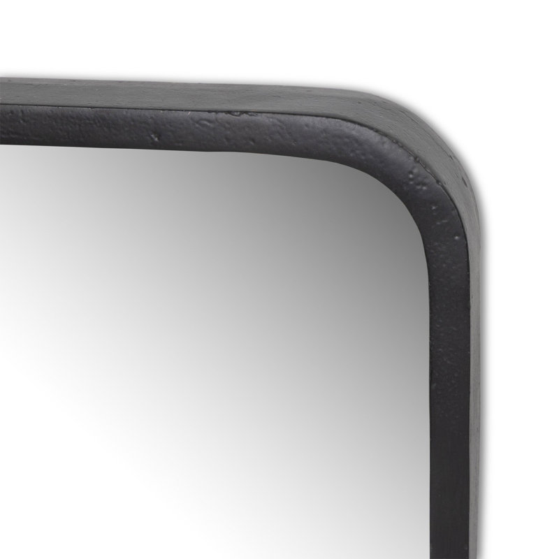 Glenstone Rectangle Wall Mirror, Black Antique