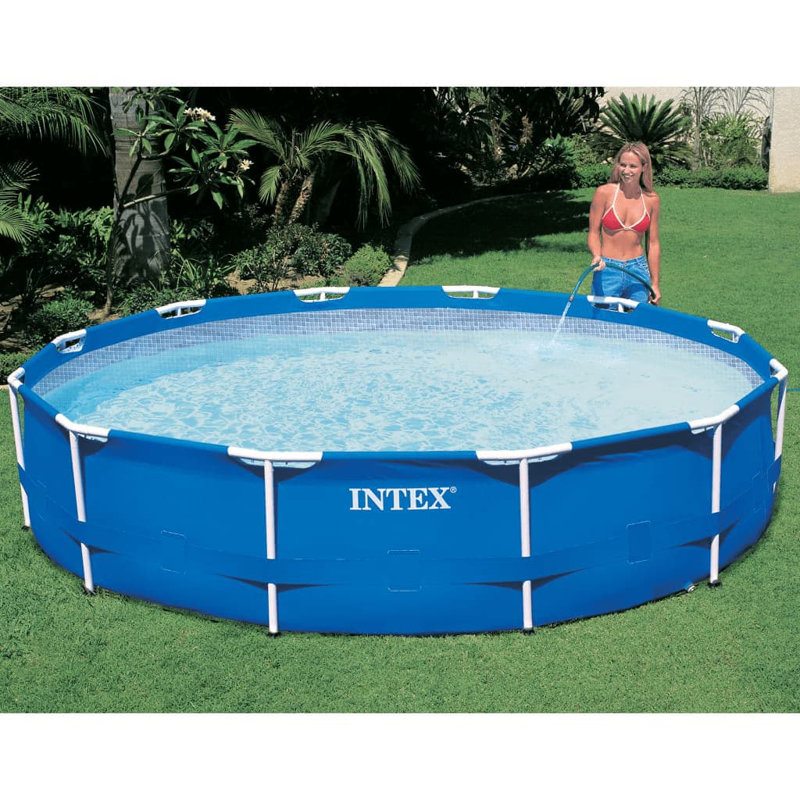 Intex Swimming Pool Metal Frame, 305 cm W x 76 cm H