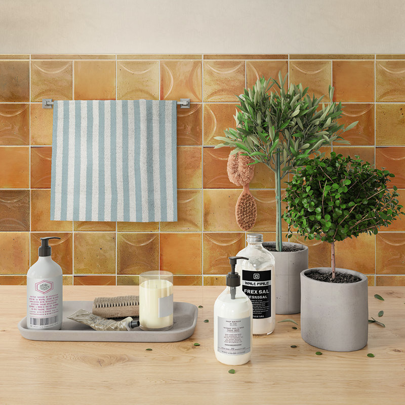 Antiek 7.9" L x 0.5" W Tile Trim, Honey Orange