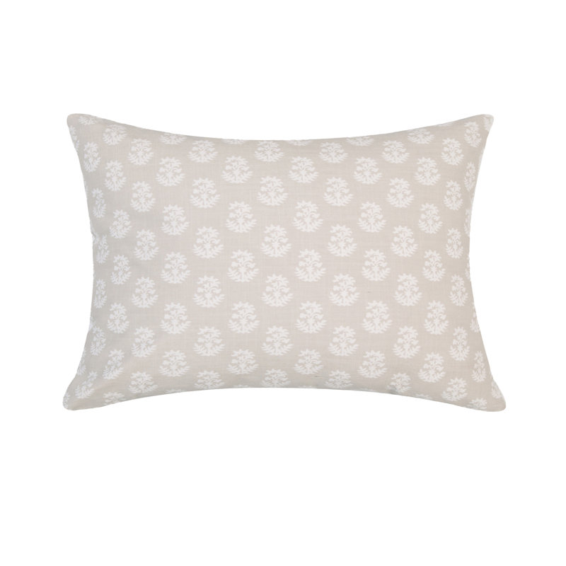 Housse de coussin Michael Penney, Plumes, Cachemire grège