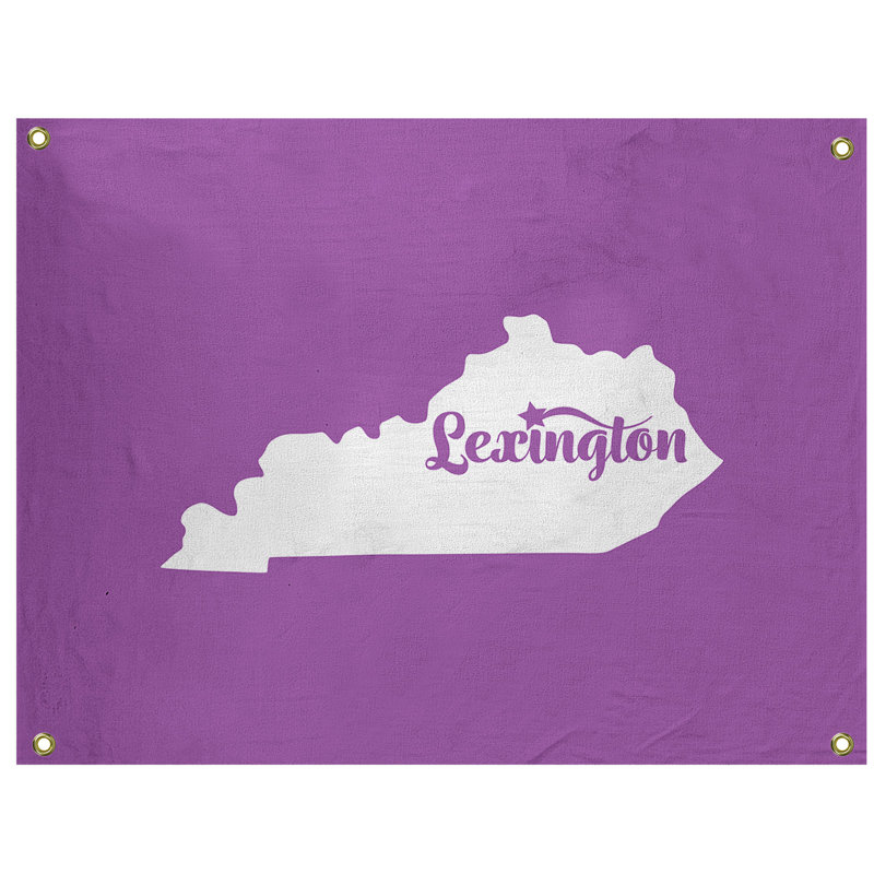 Tapisserie murale lexington kentucky, H 26 po x l 36 po, Violet
