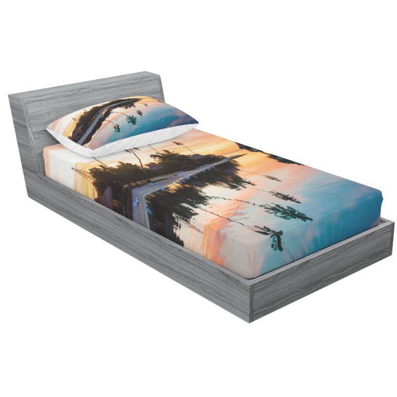 Microfiber Sheet Set, Twin XL Sheet Set with Fitted Sheet