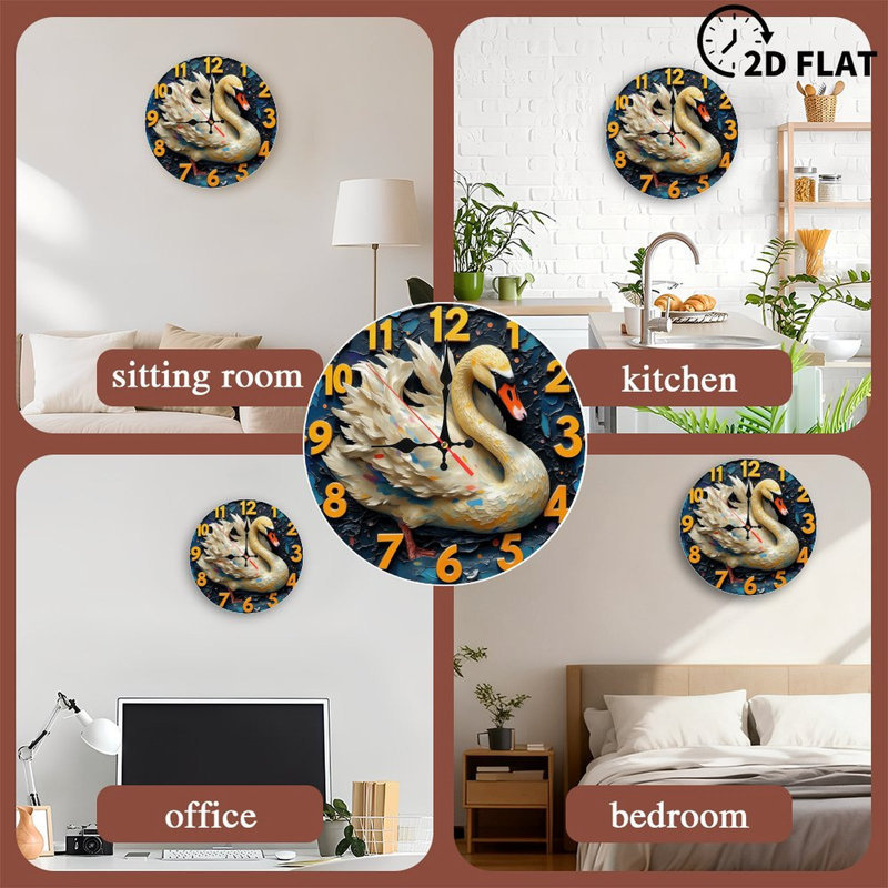 Horloge murale artistique avec des couleurs uniques
