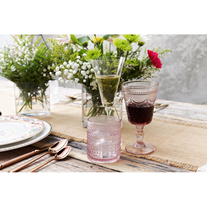 Debutante Fortessa Glass Goblet, 10 oz., Pink