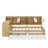 Wooden L-Shape Daybed With Seven Storage Cabinets And Two Storage Drawers, Multi-Functional Bed With Study Desk And Built-In Bookshelf-1749765289-1749765294