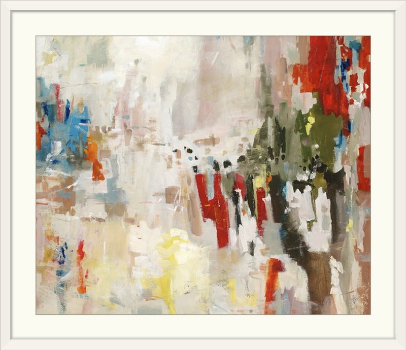Toltec par Fuze - reproduction d'art, H 24 po x l 30 po x P 1,25 po, Toile
