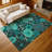 Machine Washable Indoor/Outdoor Chantille ACN2295 Floral Rug-386281776