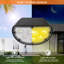 Ensemble de projecteurs à DEL noirs intégrés à l'énergie solaire-70778456