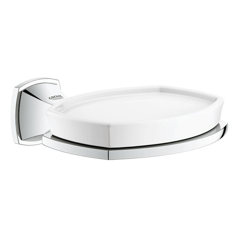 Grandera® Soap Dish with Holder, StarLight Chrome