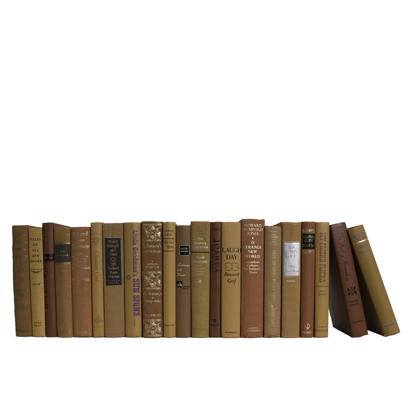 Midcentury Decorative Books - Vintage Books By The Foot, Orange