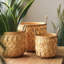 Panier de rangement en bambou tissé-611854605