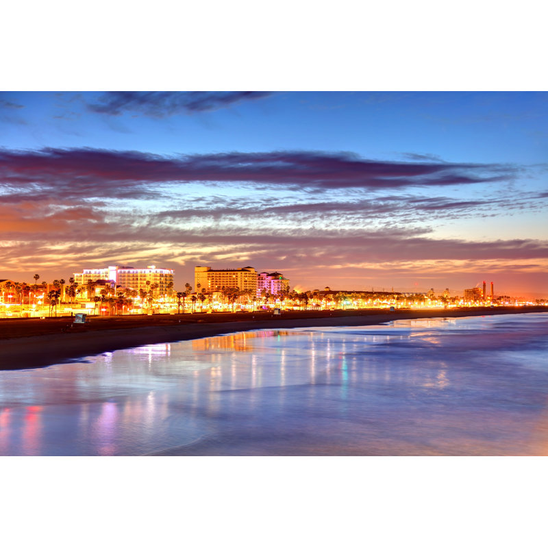 Huntington Beach 1 Piece Wrapped Canvas Wall Art, 20cm H x 30cm W