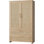 Armoire 70 po H 70,86 po en rotin d'inspiration bohémienne
