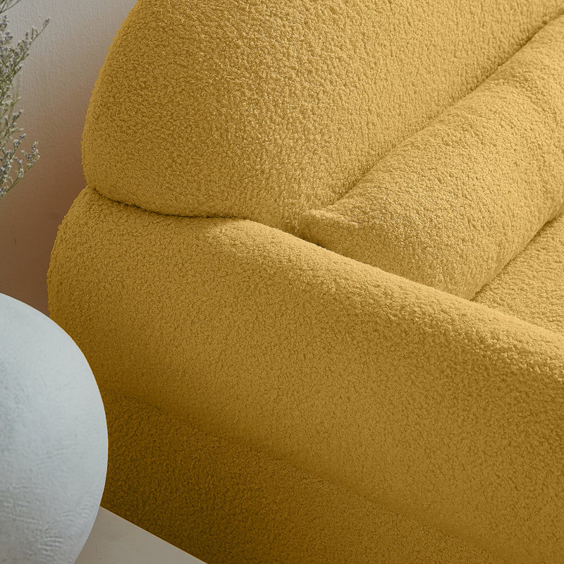 Causeuse moderne pour le salon, Jaune
