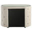 Table de chevet rembourrée 2 tiroirs Santiago Ivory