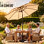 116cm Tilt Beach Parasol
