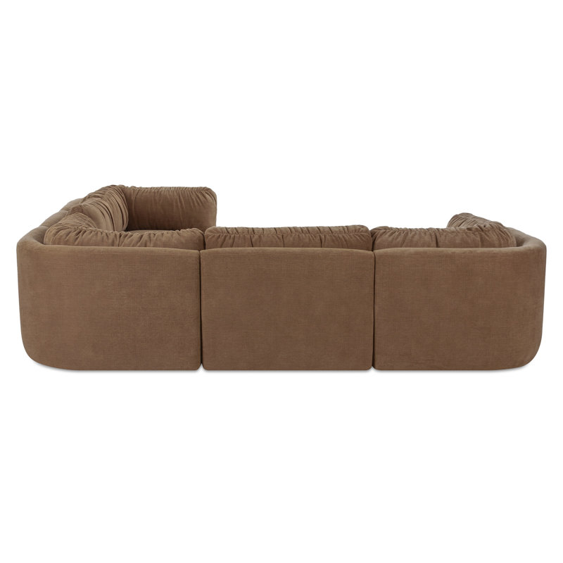 Matina Dream Modular Sectional Oatmeal, Tan Polyester