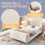 3FT Velvet Upholstered Bed-652684062