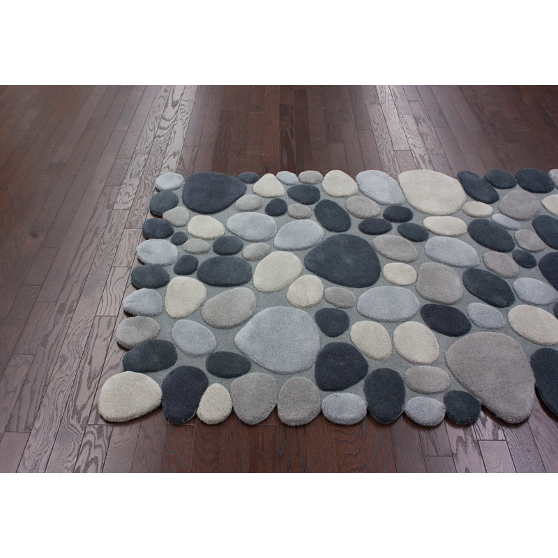 Tapis ardoise Antesha Pebbles, 6 pi x 9 pi