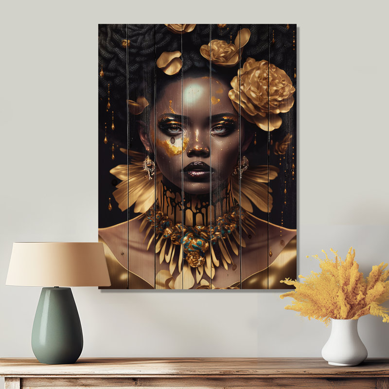 Ludivine - Panneaux de décoration murale en bois tendance, H 32 po x l 24 po