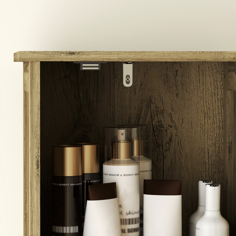 Farmhouse Linen Closet With Drawer, 67" Tall Bathroom Storage Cabinet With Barn Doors And Adjustable Shelves, Gray