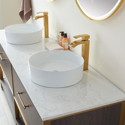 Ensemble de meuble-lavabo double 72 "avec miroir Murcia
