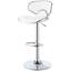 2 tabourets de bar blancs rembourrés réglables, aspect contemporain, fonction pivotante, dossier solide, structure en métal, pour installation dans la salle à manger, 35 pouces de haut, 17,77 de large, 20 profonds 2 tabourets, design, fonctionnalité,