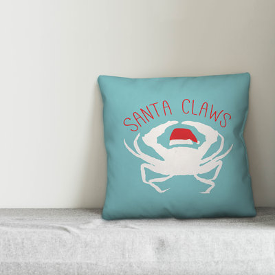  Santa Claws Throw Pillow