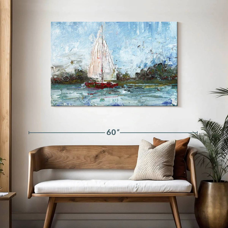 Mehar Here We Go A Sailing, H 30 po x l 45 po
