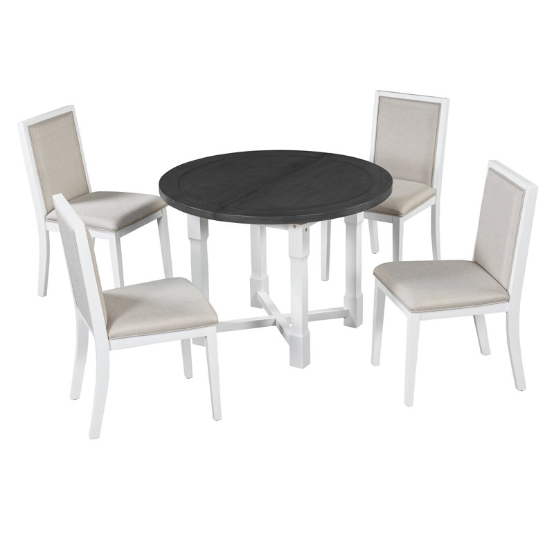 Ensemble de table de salle à manger extensible 5 pièces pour 4
