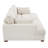 Bentura Oversized Upholstered Beige Corduroy Sleeper Sofa Bed Lounge Modular Sofa with Armrests & Throw Pillows-1102192180