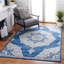 Tapis bleu marine / gris Arvillia-997991843