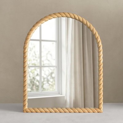 Miroir sculpté en bois massif sculpté
