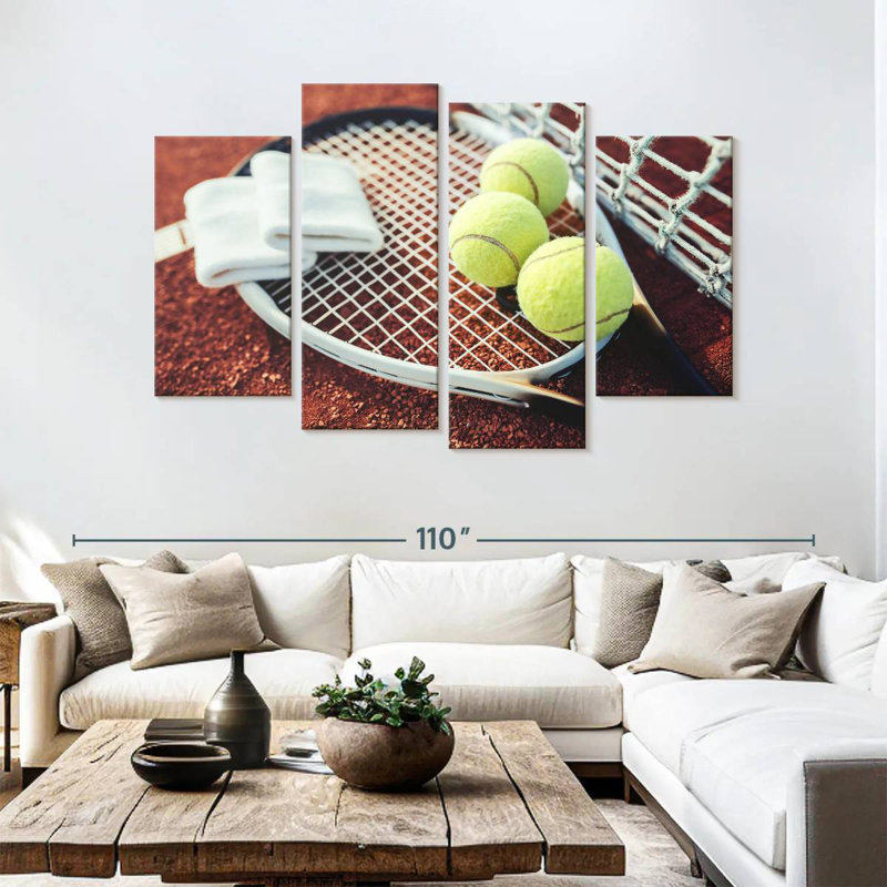 Ensemble de tennis, H 54 po x l 84 po