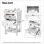 Meuble-lavabo avec lavabo en céramique, tablette ouverte et 2 tiroirs-923523035