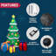 Arbre de Noël gonflable 7 pi avec lumières à DEL et boîtes-cadeaux - Décoration de jardin pour les fêtes avec ventilateur, piquets et cordes - Tissu imperméable