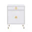 Table d'appoint en acrylique 1 tiroir 1 porte Araceli-39912363