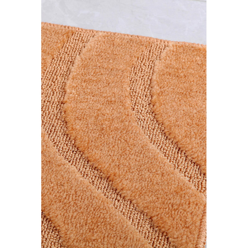 Tapis pour salle de bain Aun, Orange