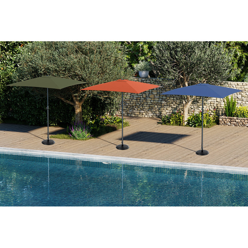 Womack 200cm Market Parasol, Kaki