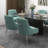 Farr Velvet Upholstered Side Chair With Silver Legs-1217884602