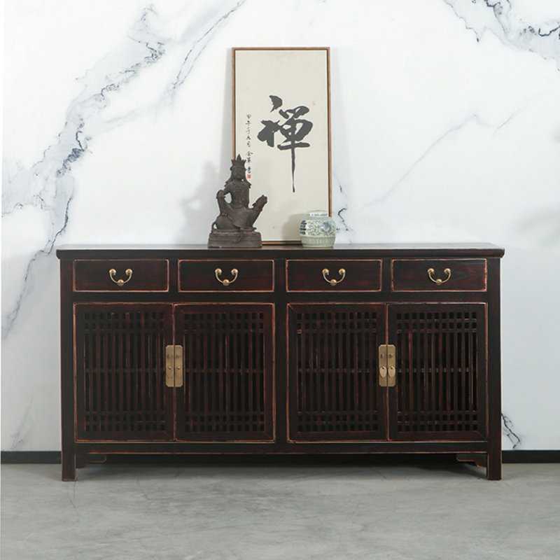 Large-Capacity Solid Wood Sideboard