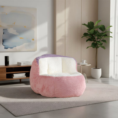 Fauteuil à billes rembourré, fauteuil de plancher moderne avec poignées