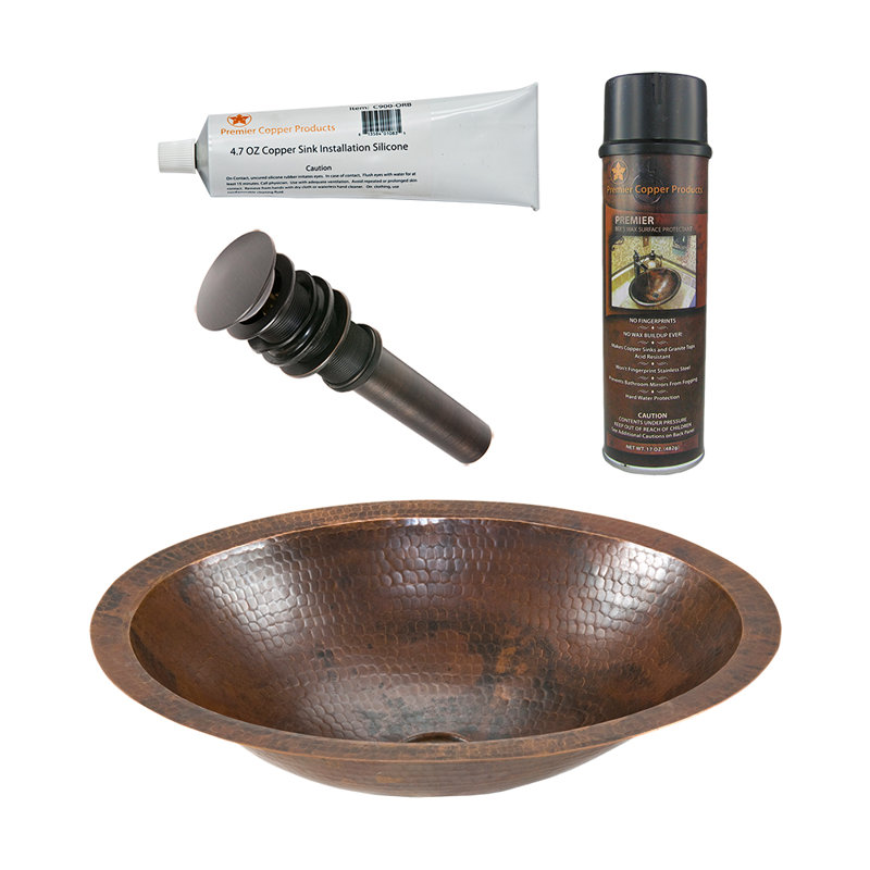 Ensemble de lavabo et de drain pour salle de bain Premier Copper Products BSP5_LO17FDB-P