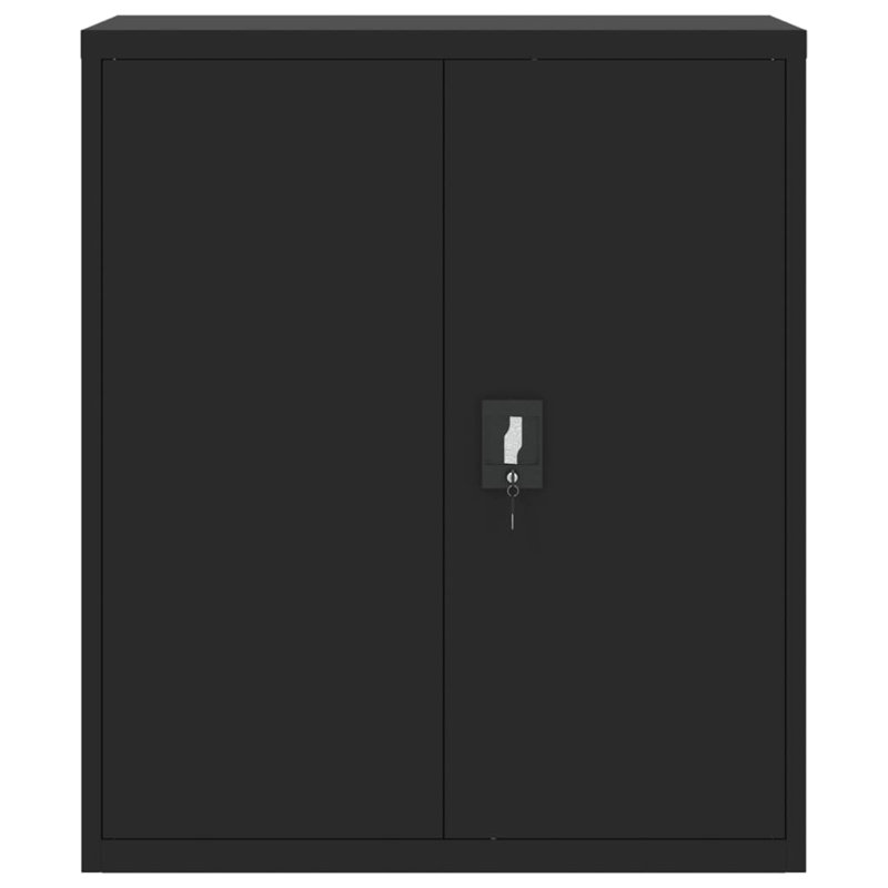 Marielos File Cabinet 90x40x105 cm Steel, Black