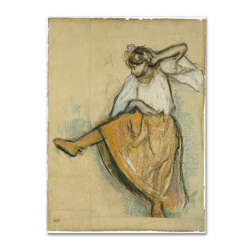 « the russian dancer », reproduction sur toile tendue, H 19 po x l 14 po