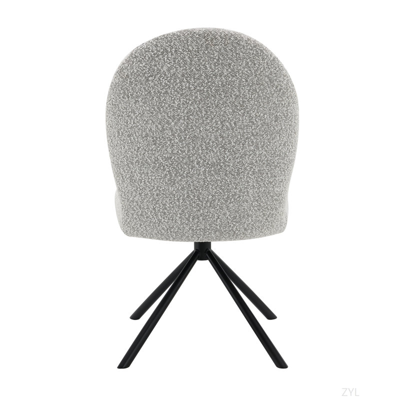 Ensemble de 2 chaises d'appoint Grey Boucle