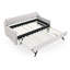 Lit de jour simple rembourré avec lit gigogne simple et charge USB-879696773