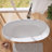 55" Resin Stone Freestanding Bathtub, Elegant Oval Freestanding Bathtub, Solid Surface Bathtub, Matte White, Cupc Certified, Pop-up Drain Pipe, And Minimalist Linear Design Overflow-124811016